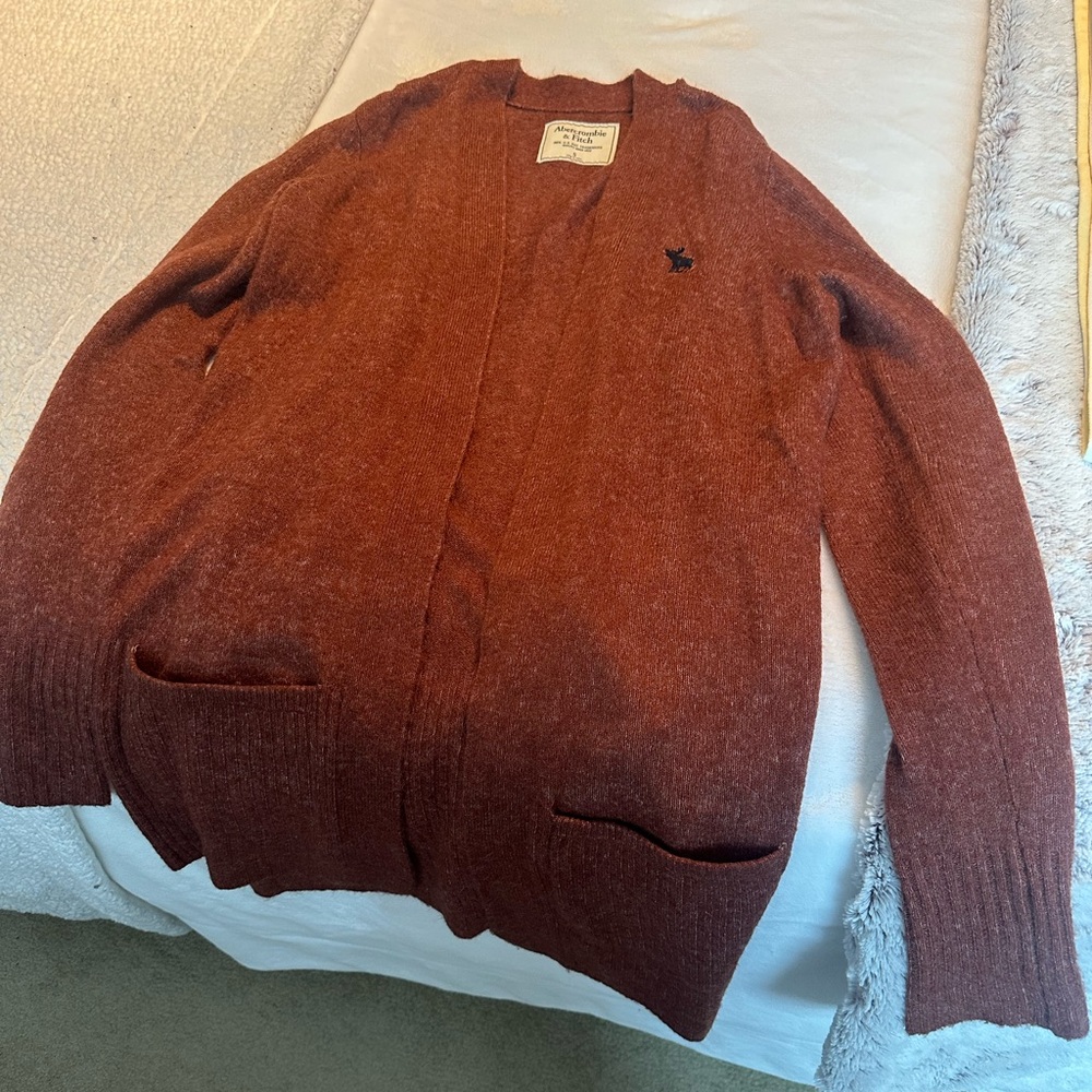 Abercrombie & Fitch Burnt Orange Cardigan